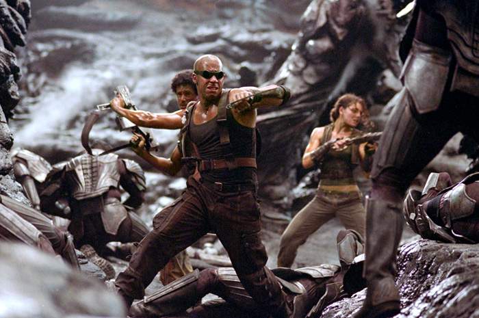 Vin Diesel as Riddick in Universal Pictures' The Chronicles of Riddick (2004)