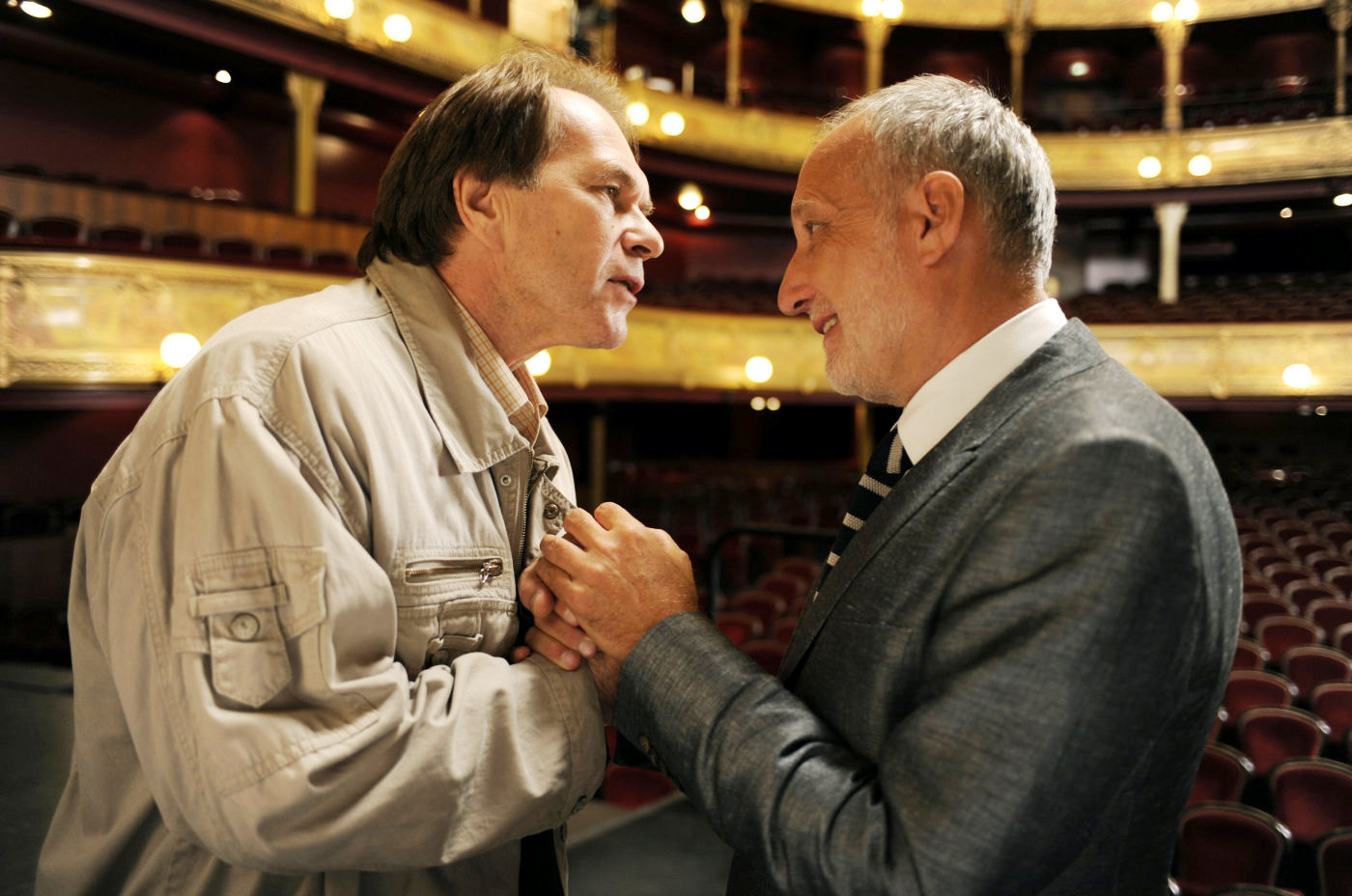 Aleksei Guskov stars as Andrei Semoinovitch Filipov and Francois Berleand stars as Olivier Morne Duplessis in The Weinstein Company's The Concert (2010)