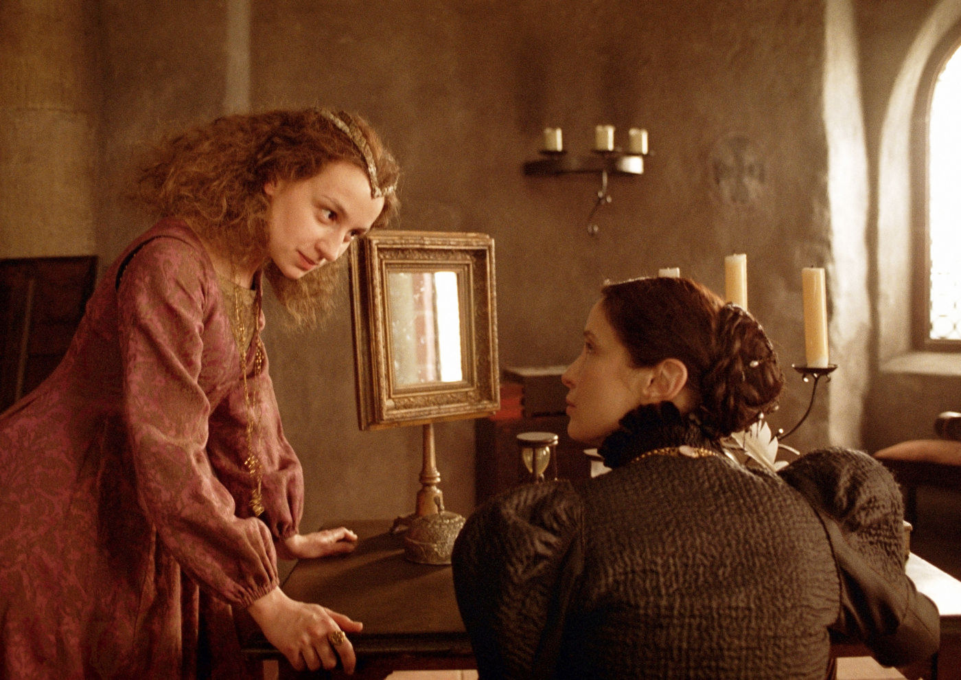 Anamaria Marinca stars as Anna Darvulia and Julie Delpy stars as Erzebet Bathory in Social Capital's The Countess (2009)