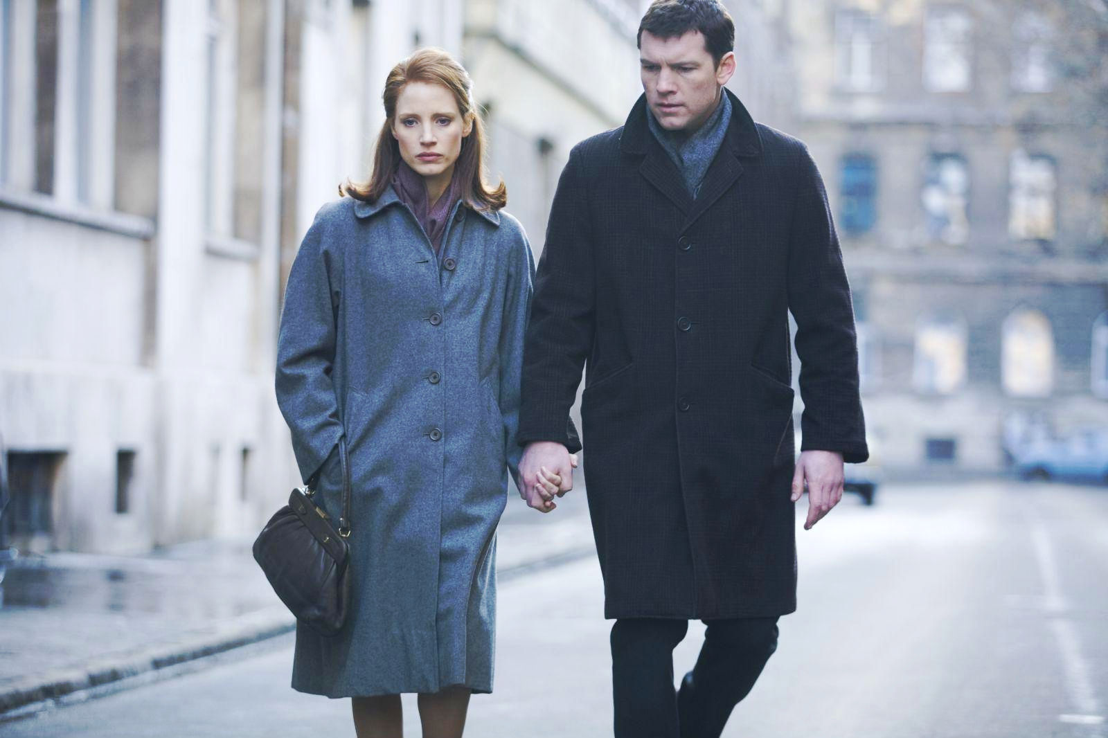 Jessica Chastain stars as Young Rachel Singer and Sam Worthington stars as Young David Peretz in Focus Feature's The Debt (2011)