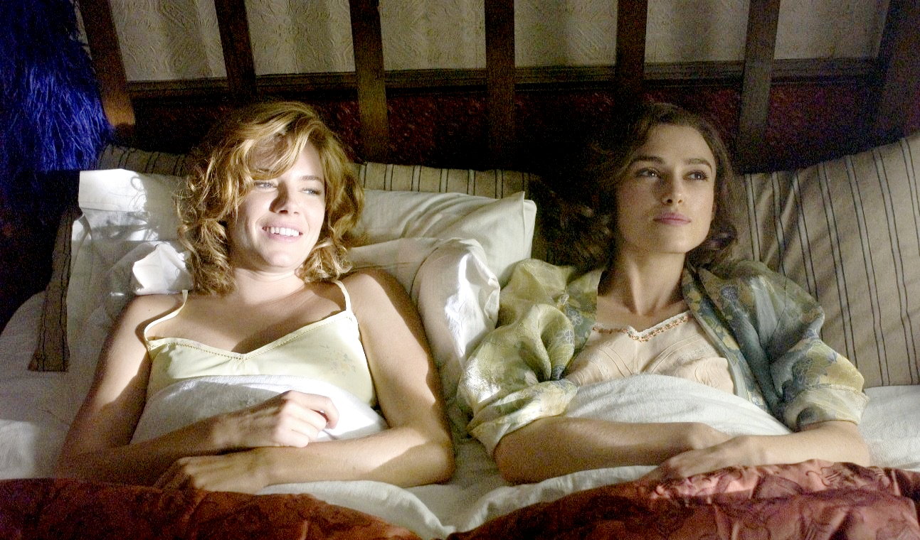 Sienna Miller stars as Caitlin MacNamara and Keira Knightley stars as Vera Phillips in Lionsgate Films' The Edge of Love (2009)