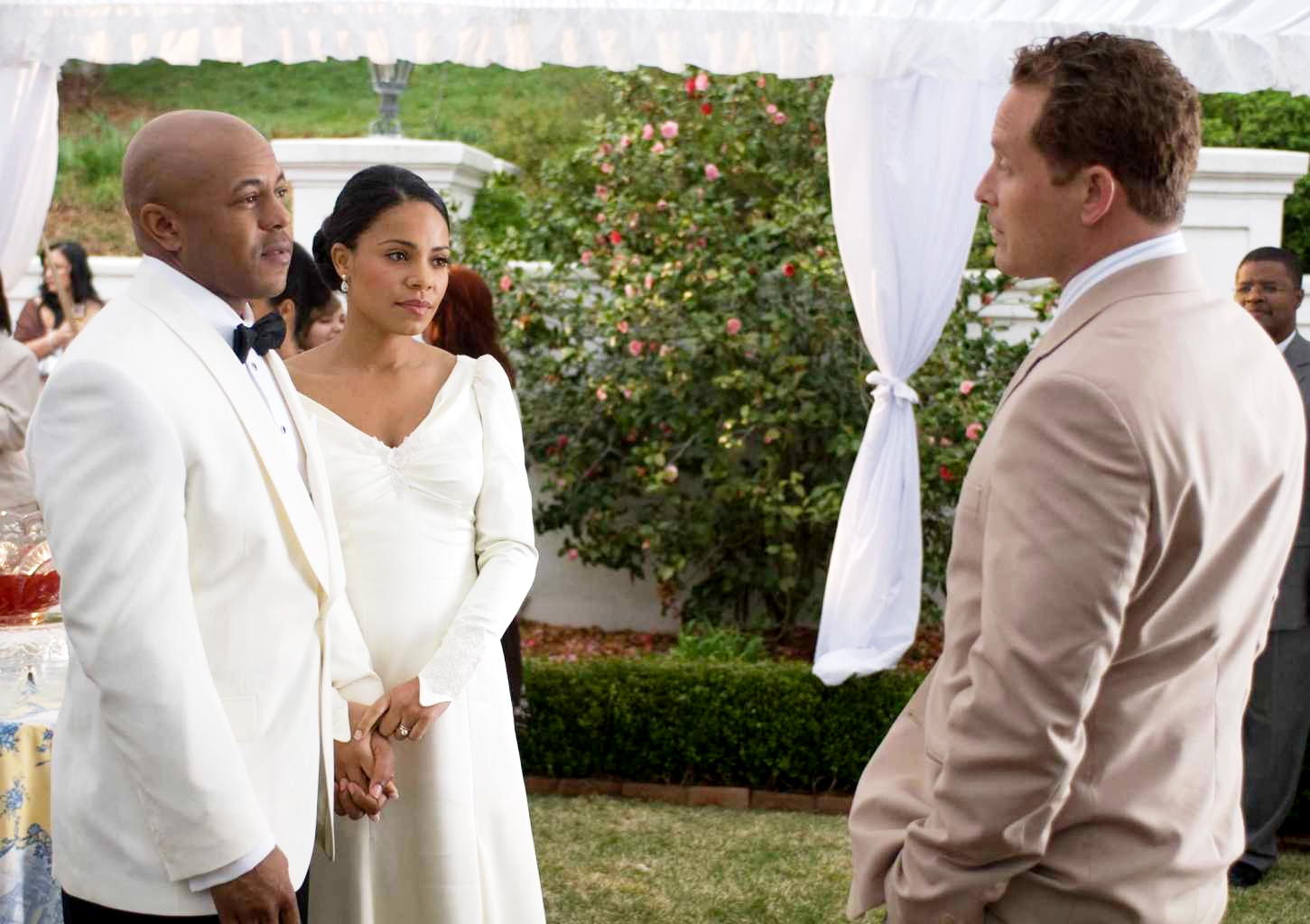 Rockmond Dunbar, Sanaa Lathan and Cole Hauser in Lionsgate Films' The Family That Preys (2008). Photo credit by Alfeo Dixon.