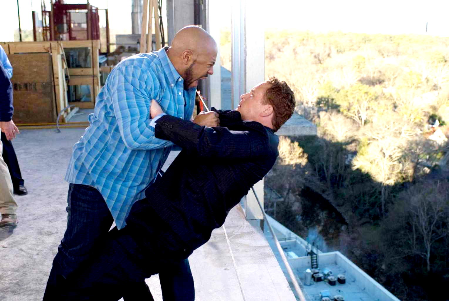 Rockmond Dunbar stars as Chris and Cole Hauser stars as William Cartwright in Lionsgate Films' The Family That Preys (2008). Photo credit by Alfeo Dixon.