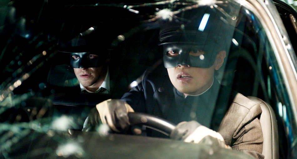Seth Rogen stars as Britt Reid and Jay Chou stars as Kato in Columbia Pictures' The Green Hornet (2011)