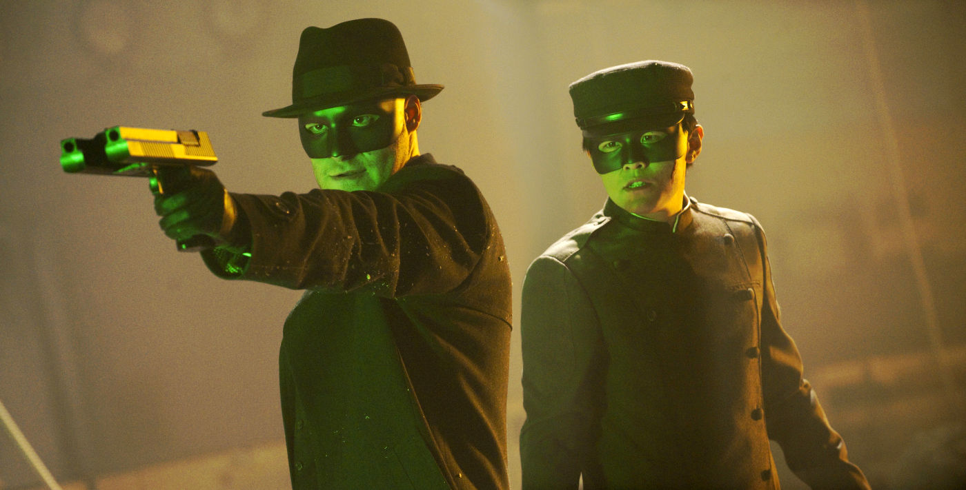 Seth Rogen stars as Britt Reid and Jay Chou stars as Kato in Columbia Pictures' The Green Hornet (2011)