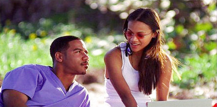 Brian J. White stars as Dr. Ray Howard and Zoe Saldana stars as Donna in Freestyle Releasing's The Heart Specialist (2011)