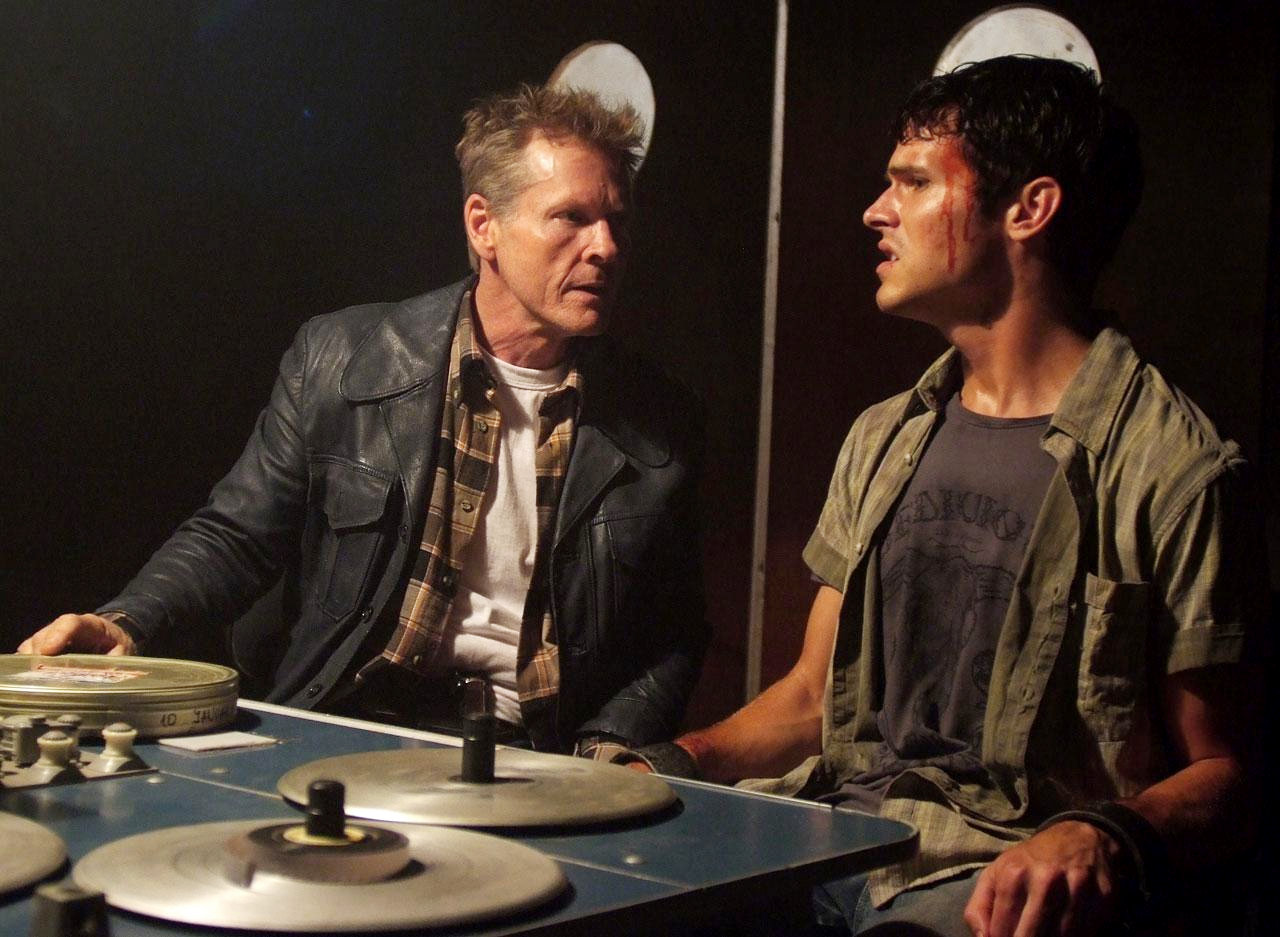 William Sadler and Tad Hilgenbrink (Tyler) in Warner Premiere's The Hills Run Red (2009)