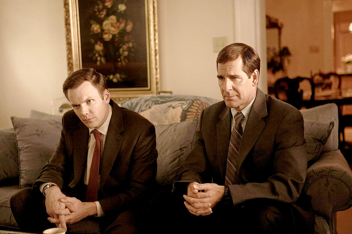 Joel McHale stars as Robert Herndon and Scott Bakula stars as Brian Shepard in Warner Bros. Pictures' The Informant! (2009)
