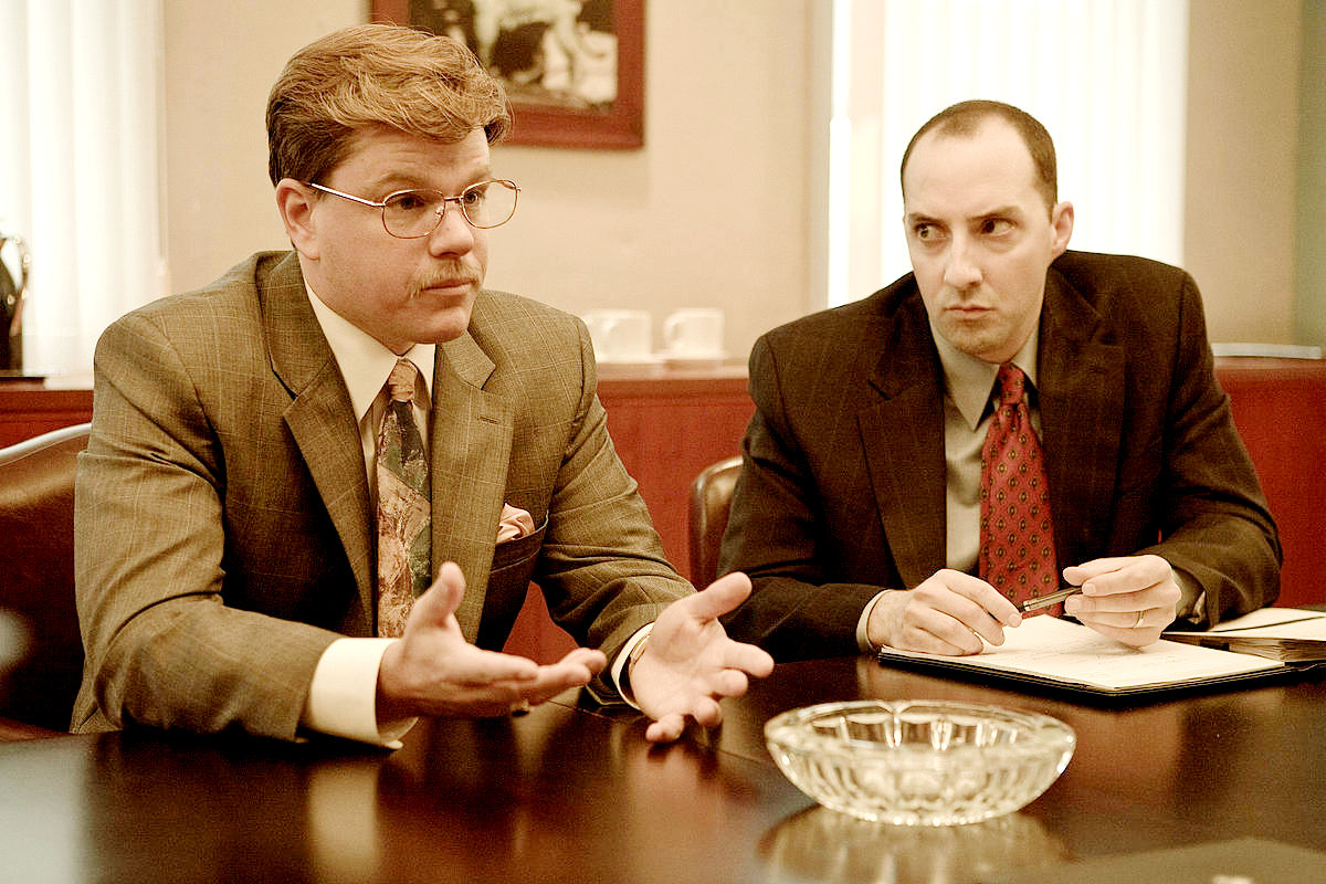Matt Damon (Mark Whitacre) and Tony Hale in Warner Bros. Pictures' The Informant! (2009)