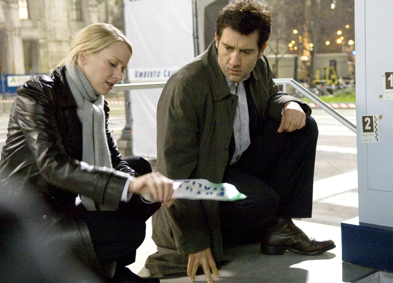 Naomi Watts stars as Eleanor Whitman and Clive Owen stars as Louis Salinger in Columbia Pictures' The International (2009)