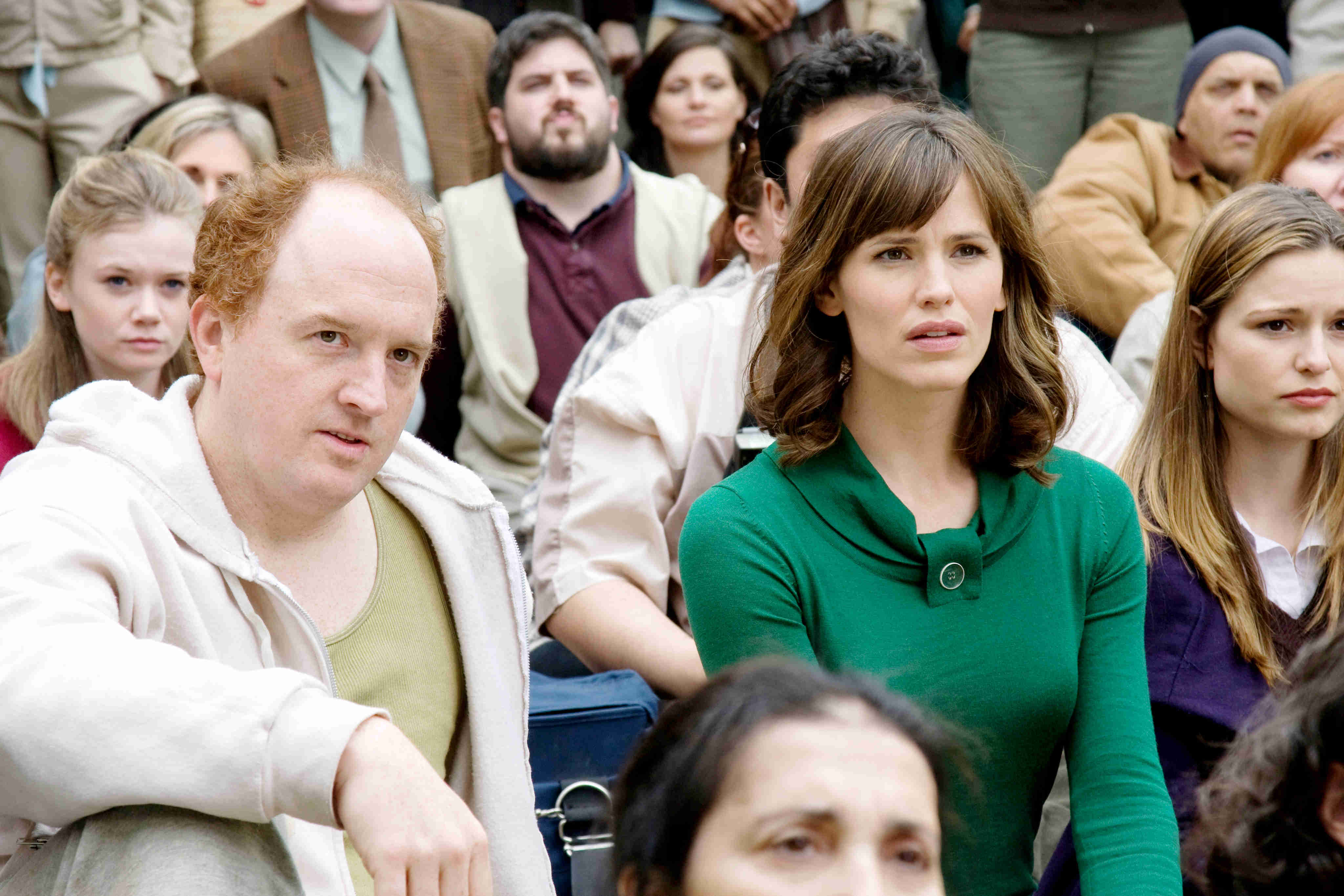 Louis C.K. stars as Greg and Jennifer Garner stars as Jennifer in Warner Bros. Pictures' The Invention of Lying (2009)