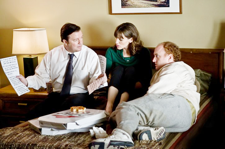 Ricky Gervais, Jennifer Garner and Louis C.K. in Warner Bros. Pictures' The Invention of Lying (2009)