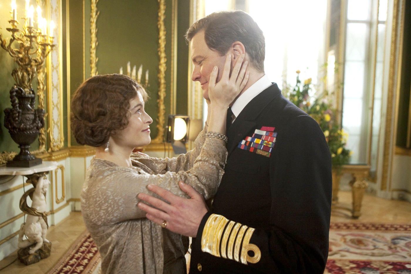 Helena Bonham Carter stars as Queen Elizabeth and Colin Firth stars as King George VI in The Weinstein Company's The King's Speech (2010)