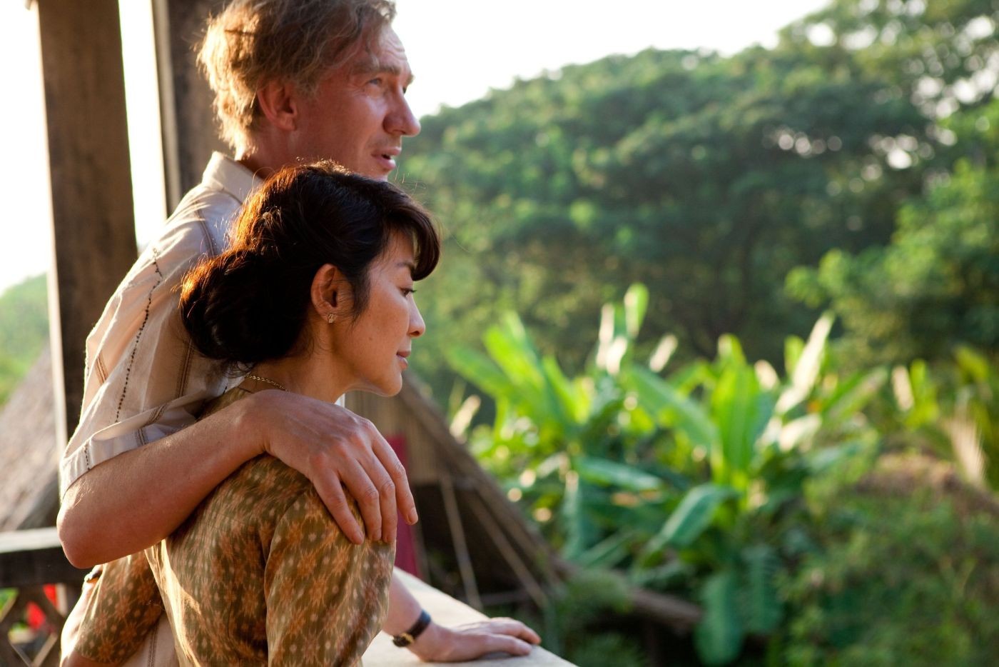 David Thewlis stars as Michael Aris and Michelle Yeoh stars as Aung San Suu Kyi in Cohen Media Group's The Lady (2012)