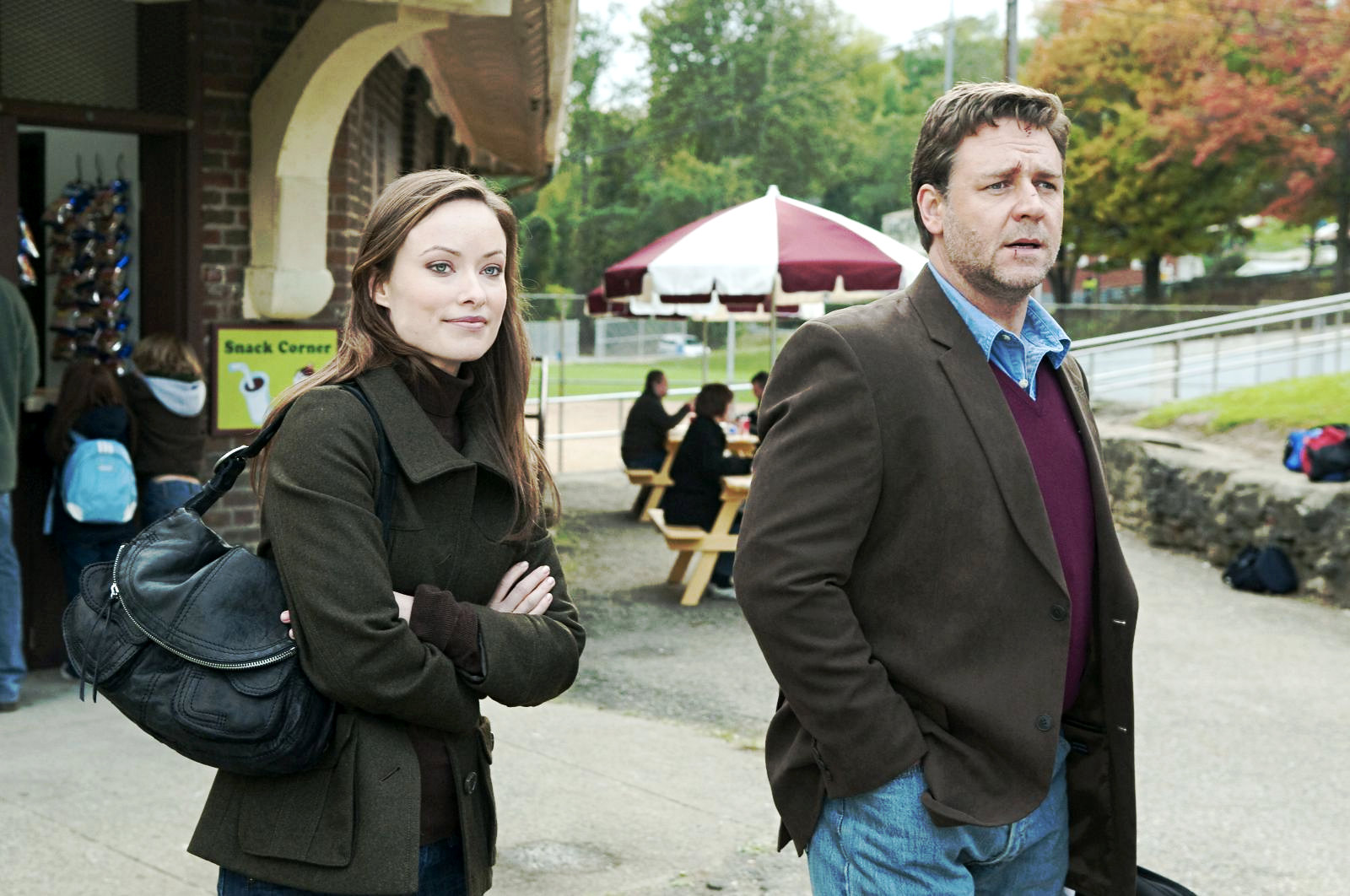 Russell Crowe stars as John Brennan and Olivia Wilde stars as Nicole in Lionsgate Films' The Next Three Days (2010). Photo credit by: Phil Caruso.