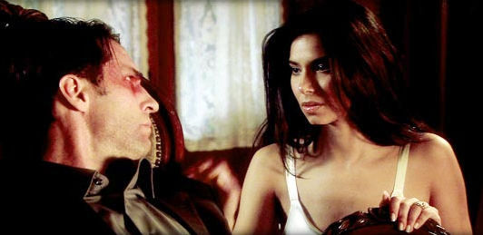Anton Pardoe stars as The Narrator and Roselyn Sanchez stars as Porphyria in Unified Pictures' The Perfect Sleep (2009)