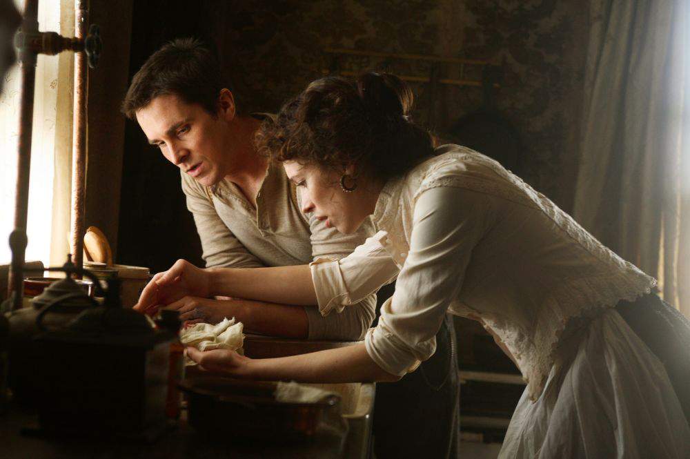 Christian Bale and Rebecca Hall in Touchstone Pictures' The Prestige (2006)
