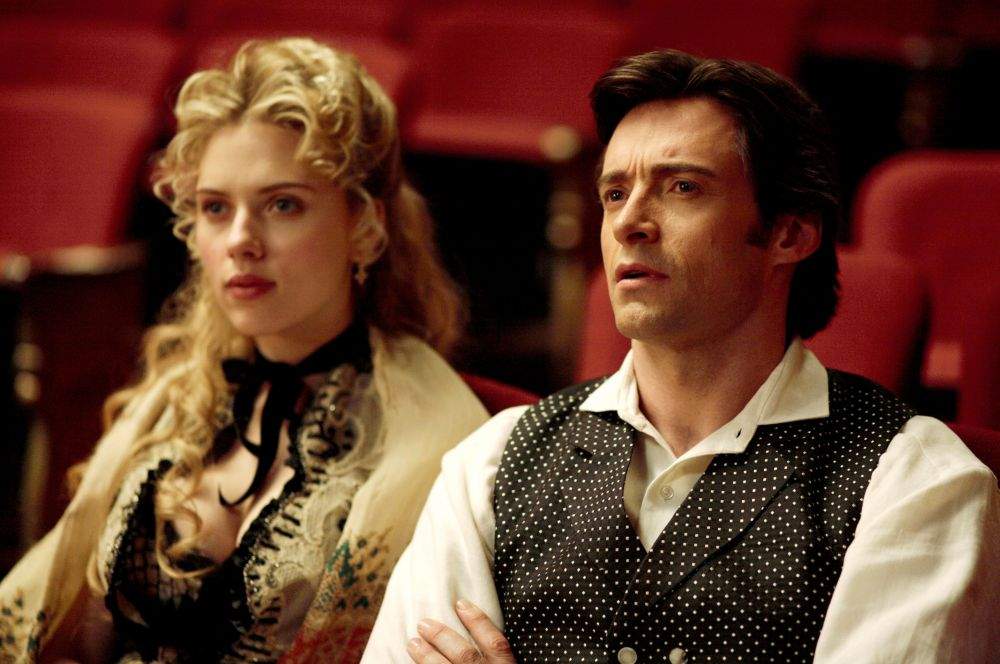 Scarlett Johansson and Hugh Jackman in Touchstone Pictures' The Prestige (2006)
