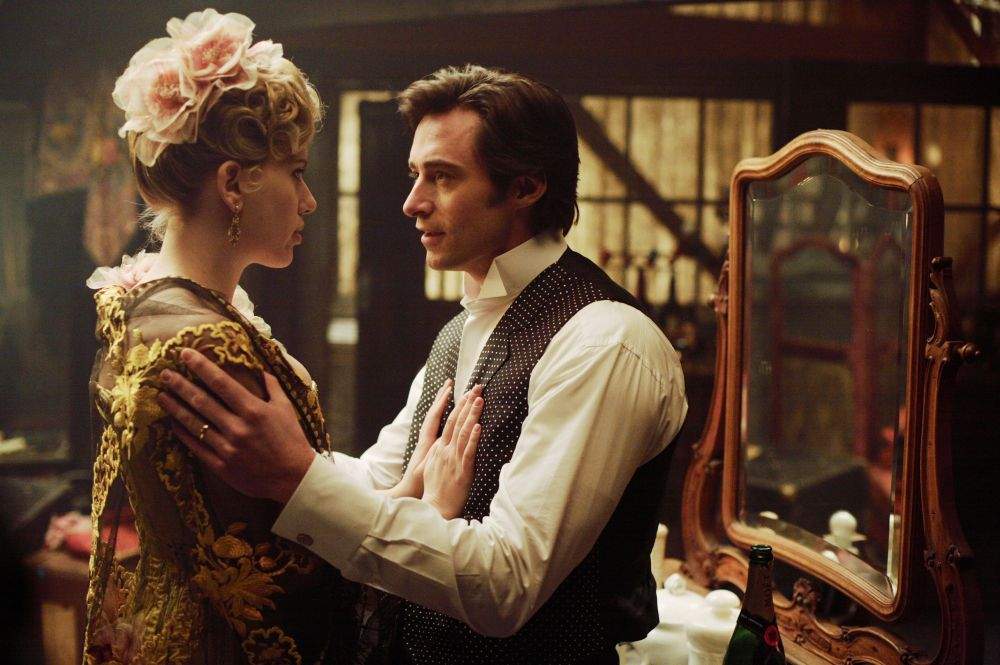 Scarlett Johansson and Hugh Jackman in Touchstone Pictures' The Prestige (2006)