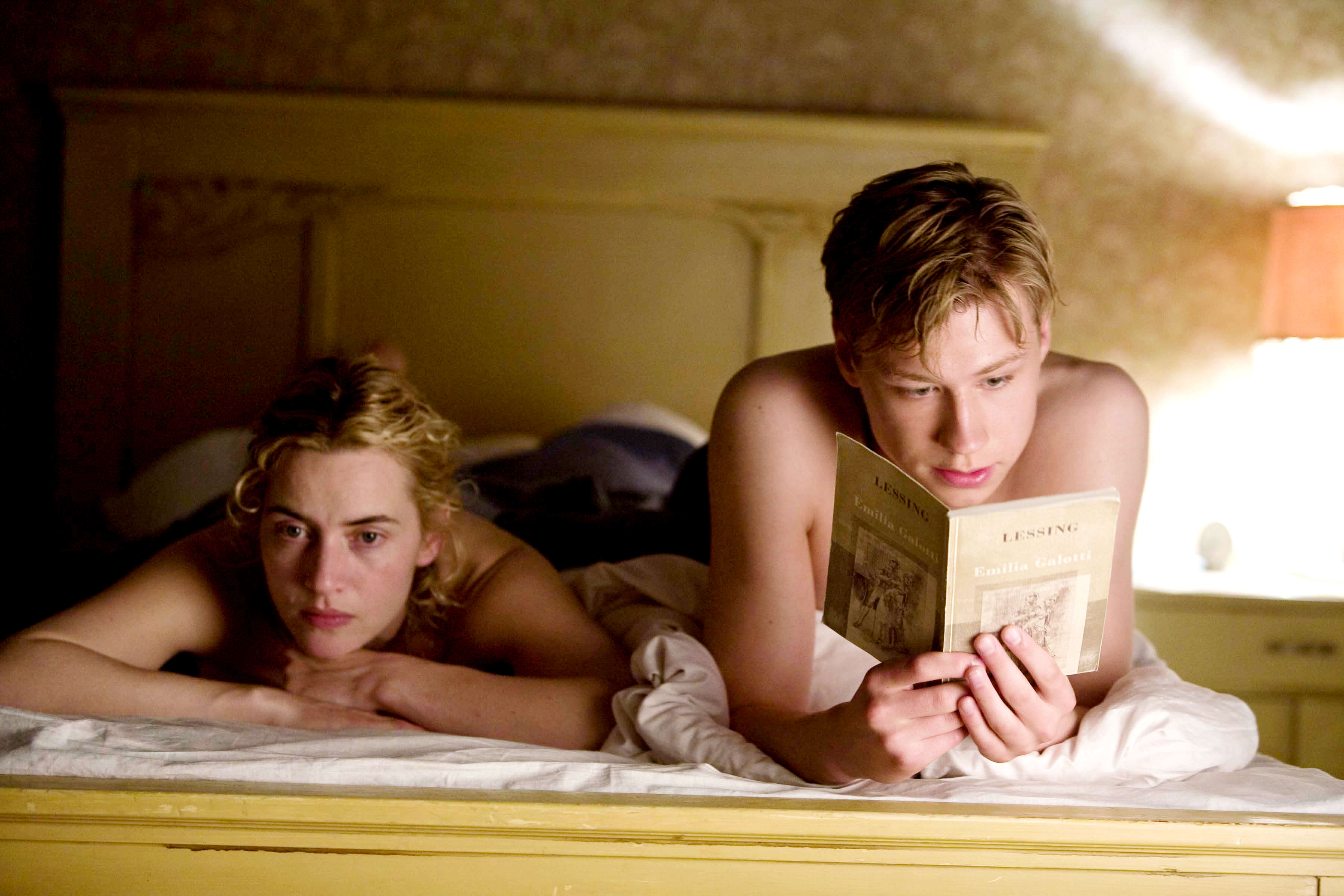 Kate Winslet stars as Hanna Schmitz and David Kross stars as Michael in The Weinstein Company's The Reader (2009). Photo credit by Melinda Sue Gordon.