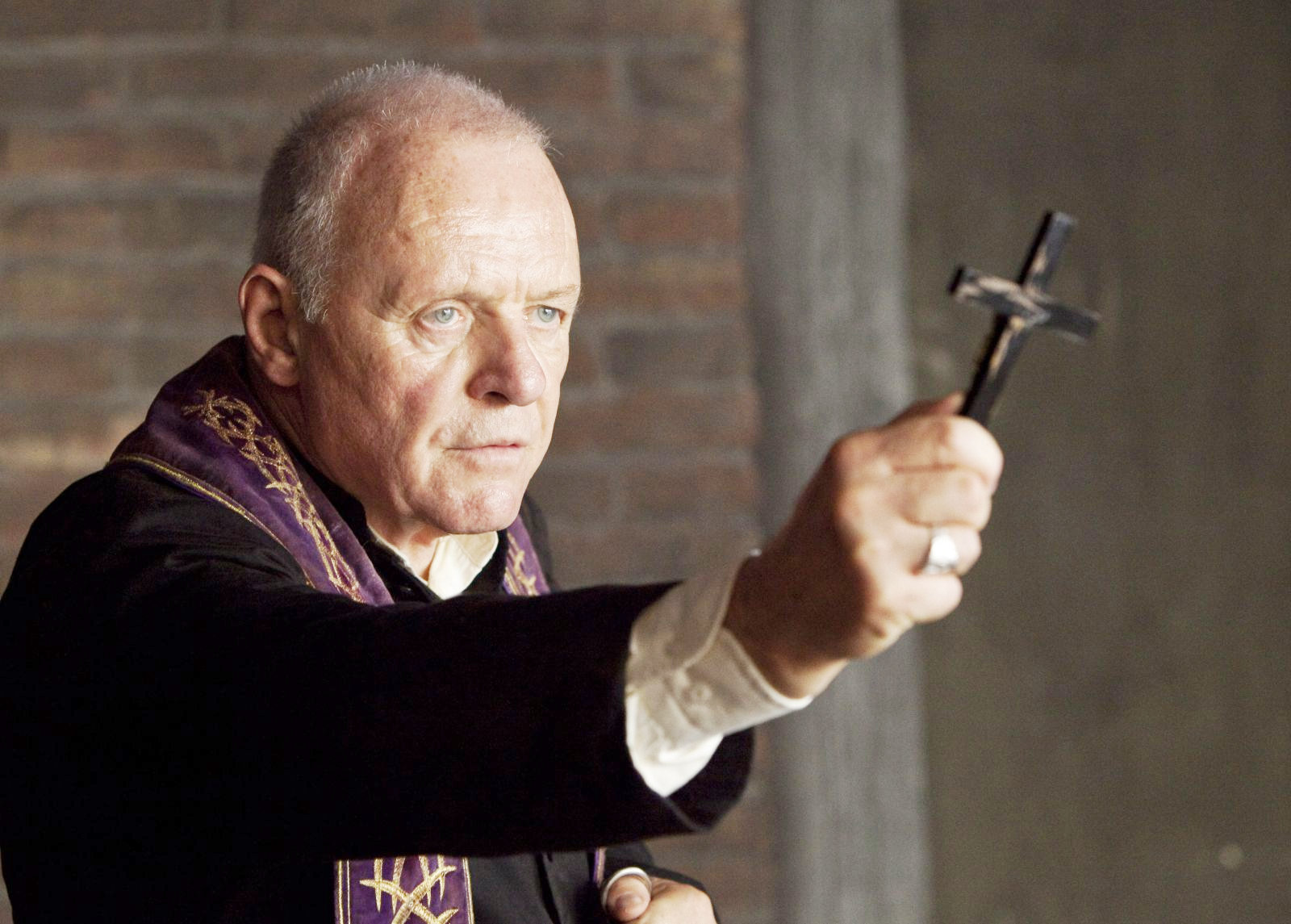 Anthony Hopkins stars as Father Lucas in Warner Bros. Pictures' The Rite (2011).Photo credit by Egon Endrenyi.