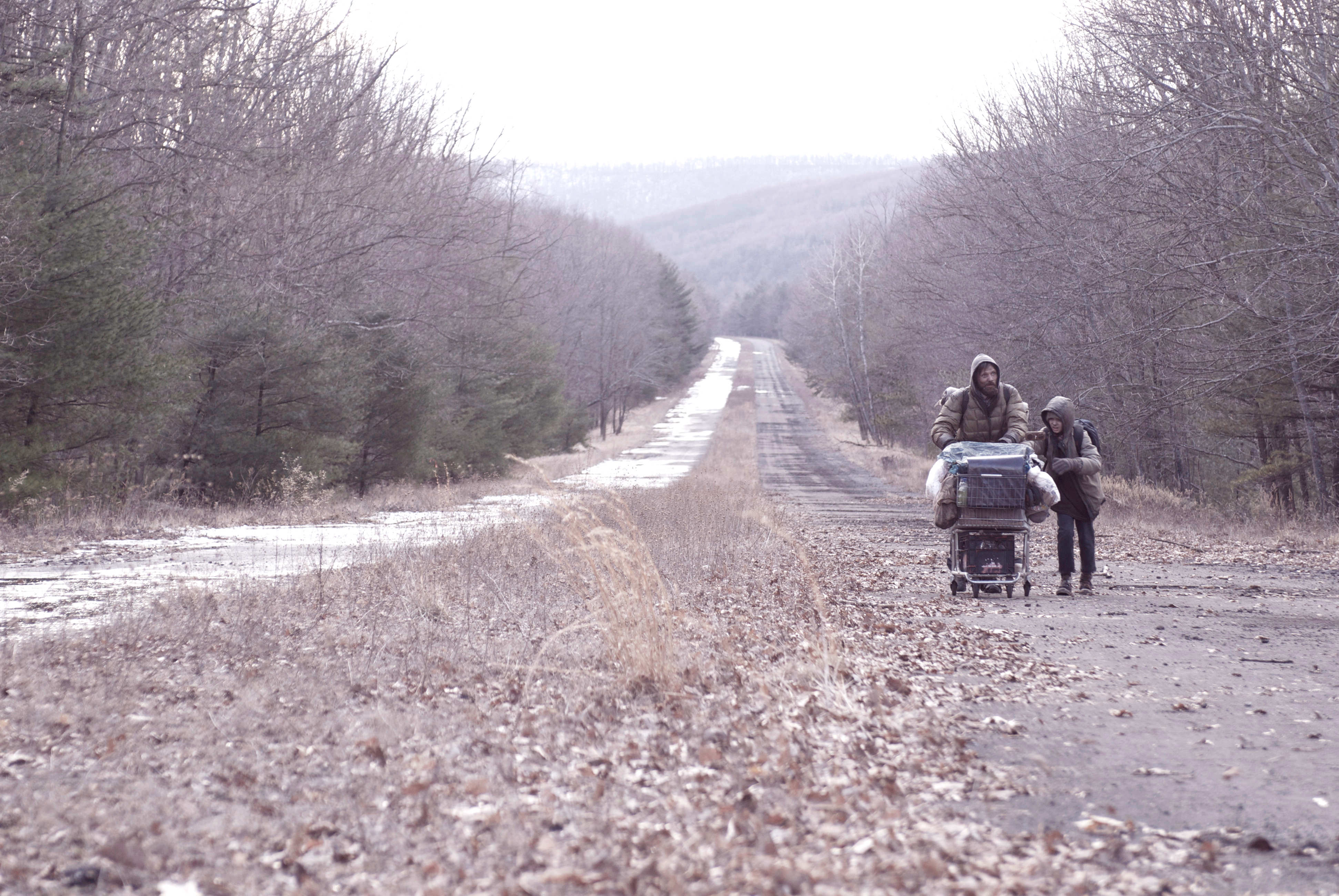 Viggo Mortensen stars as Father and Kodi Smit-McPhee stars as Son in Dimension Films' The Road (2009)