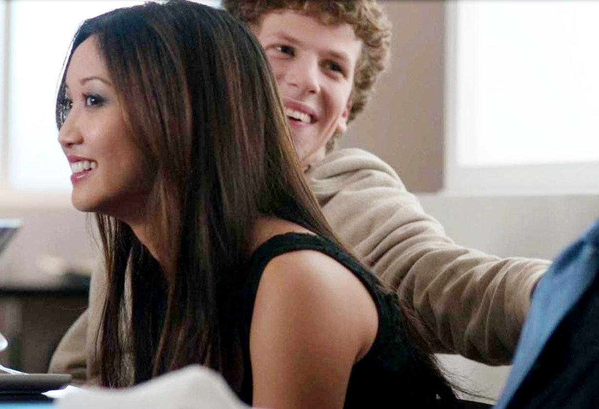 Brenda Song stars as Christy Lee and Jesse Eisenberg stars as Mark Zuckerberg in Columbia Pictures' The Social Network (2010)