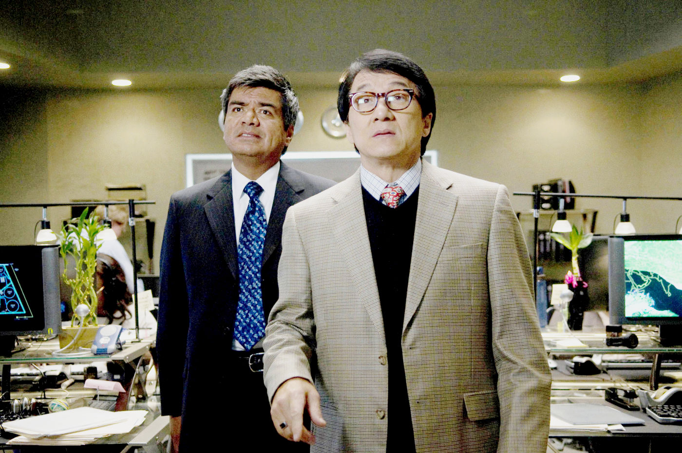 George Lopez stars as Glaze and Jackie Chan stars as Bob Ho in Lionsgate Films' The Spy Next Door (2010)