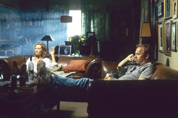 Joan Allen and Kevin Costner in New Line Cinema's The Upside of Anger (2005)