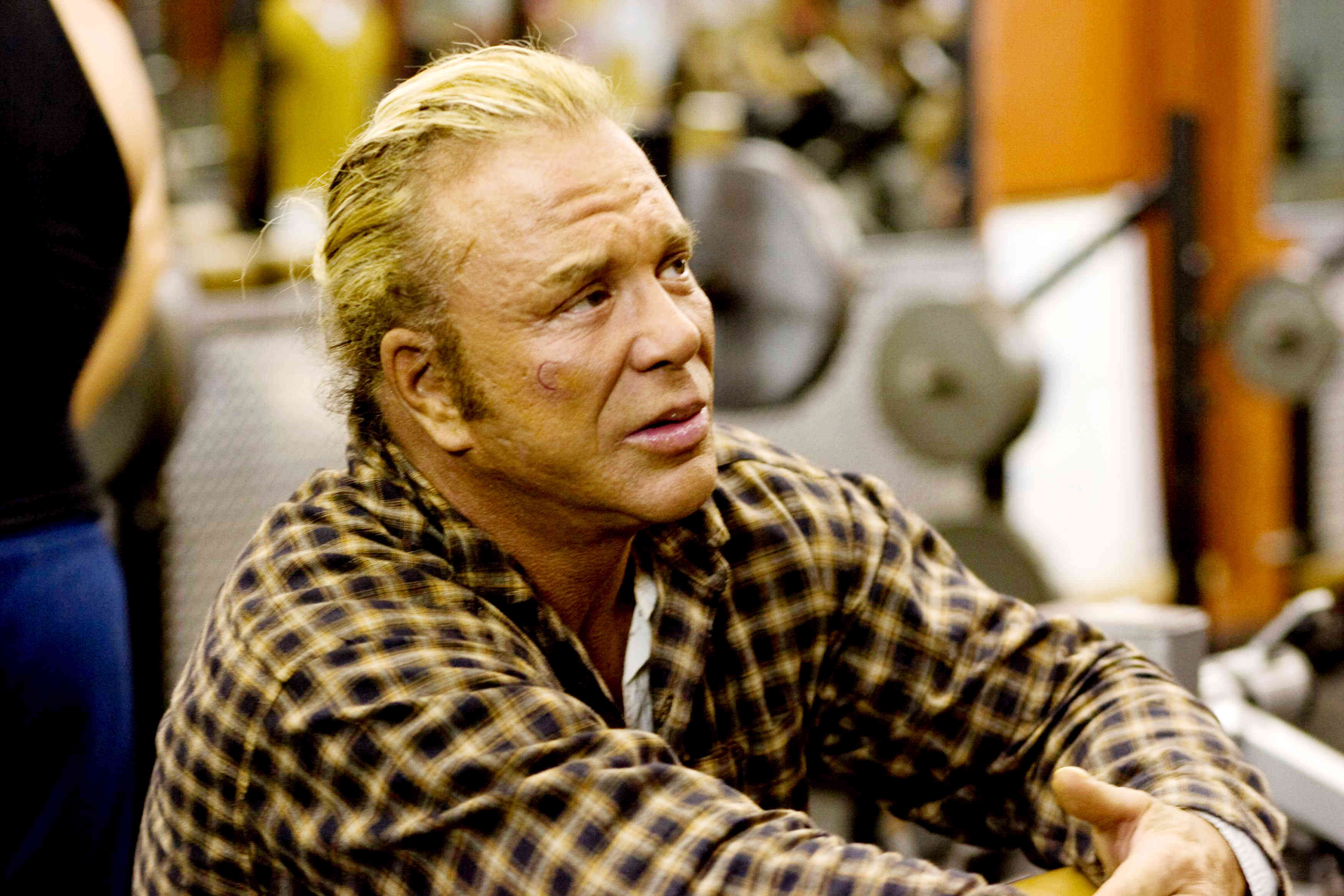 Mickey Rourke stars as Randy 'The Ram' Robinson in Fox Searchlight Pictures' The Wrestler (2008). Photo credit by Niko Tavernise.