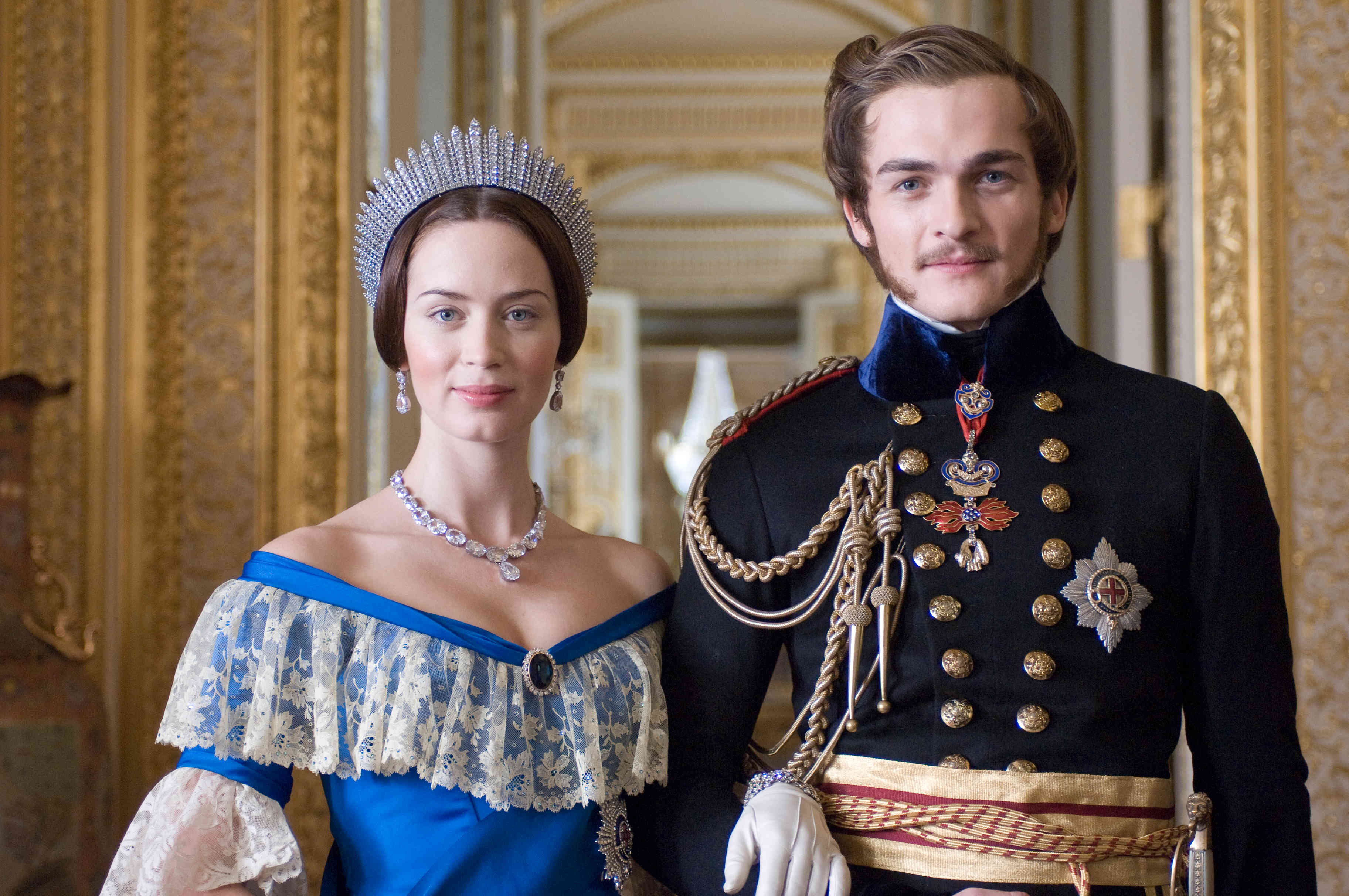 Emily Blunt stars as Young Victoria and Rupert Friend stars as Prince Albert in Apparition's The Young Victoria (2009)