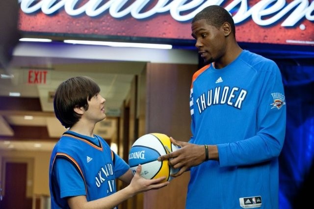 Taylor Gray stars as Brian and Kevin Durant stars as Himself in Warner Premiere's Thunderstruck (2012)