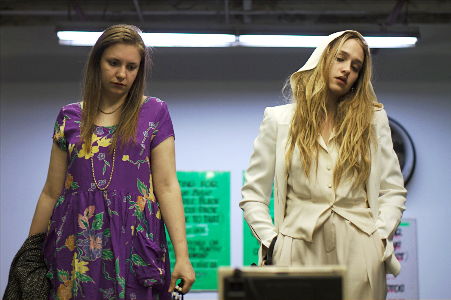 Lena Dunham stars as Aura and Jemima Kirke stars as  Charlotte in IFC Films' Tiny Furniture (2010)