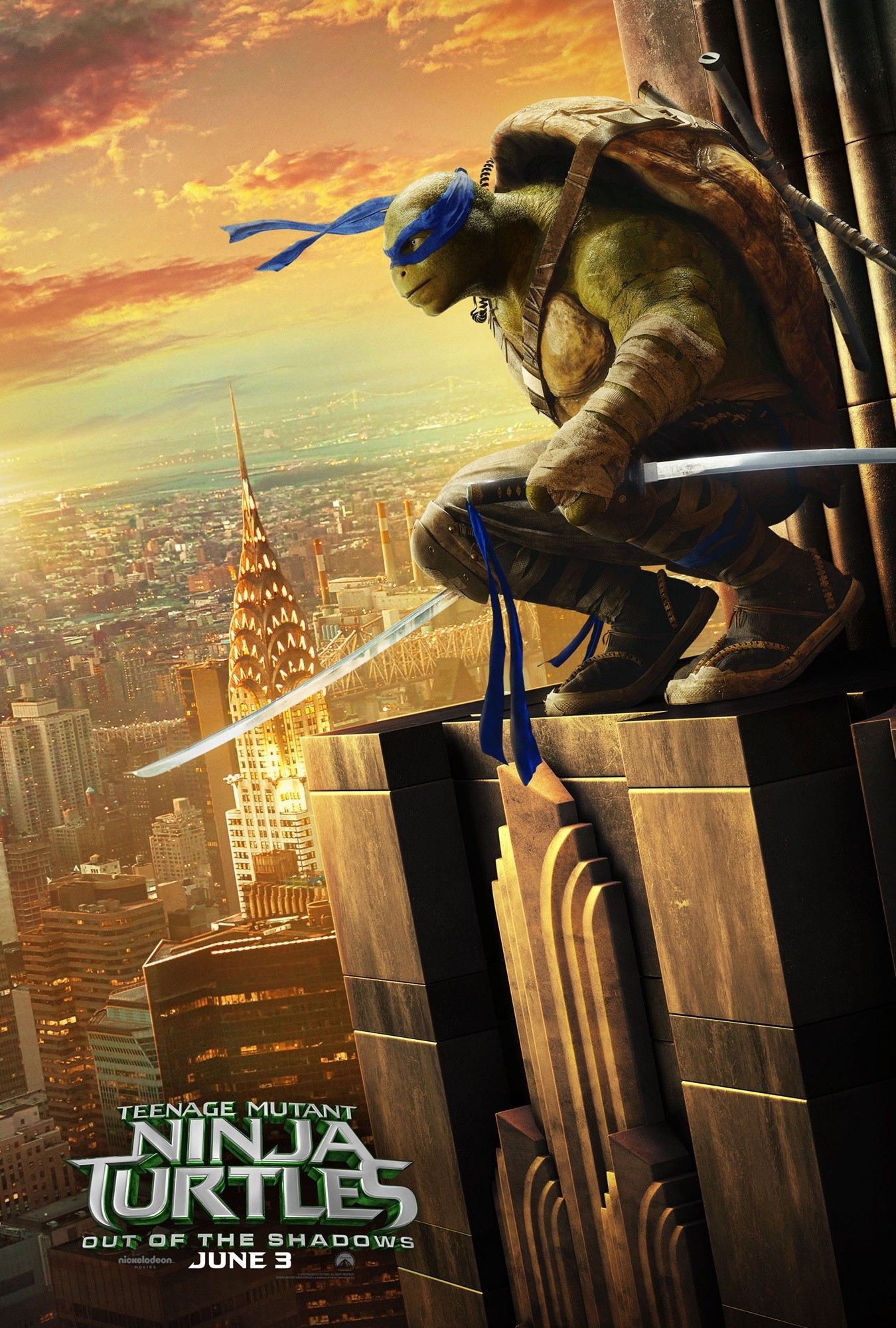 Poster of Paramount Pictures' Teenage Mutant Ninja Turtles: Out of the Shadows (2016)