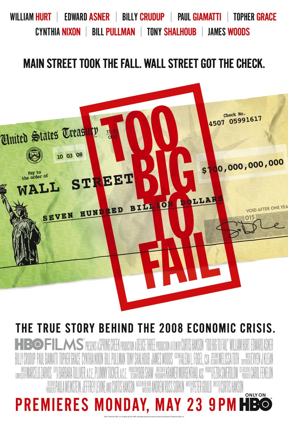 Poster of HBO Films' Too Big to Fail (2011)