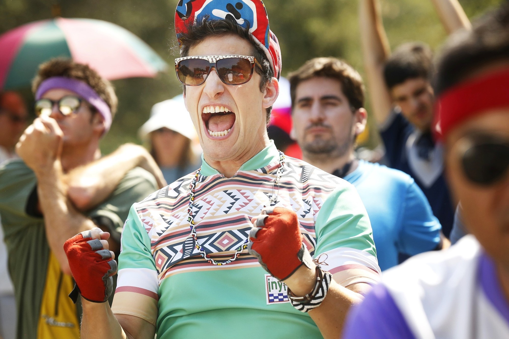 Andy Samberg stars as Marty Hass in HBO Films' Tour de Pharmacy (2017)