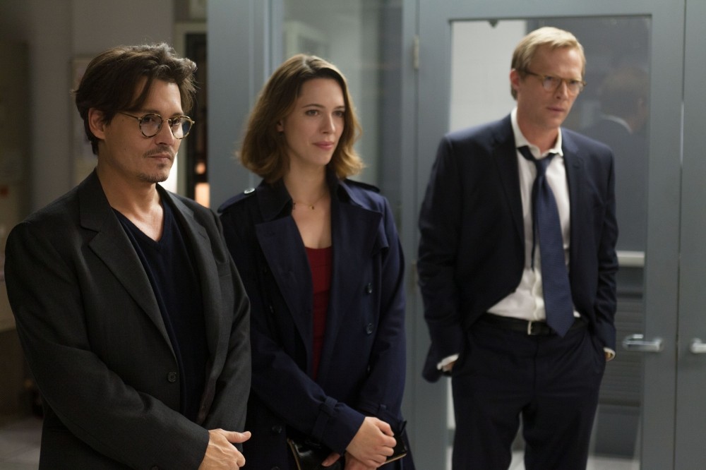 Johnny Depp, Rebecca Hall and Paul Bettany in Warner Bros. Pictures' Transcendence (2014)