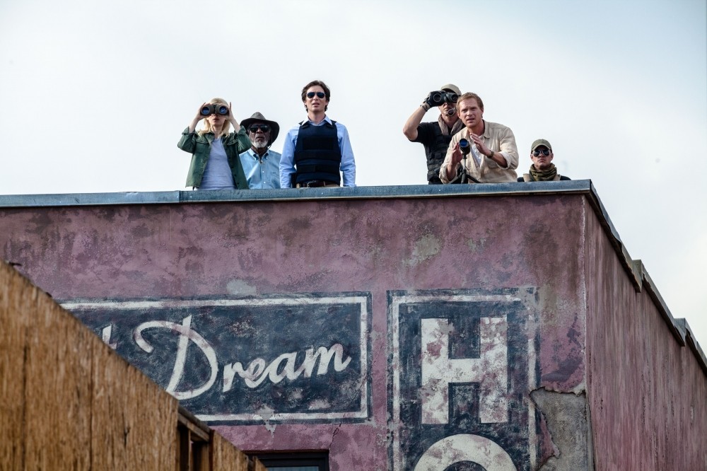 Kate Mara, Morgan Freeman and Cillian Murphy in Warner Bros. Pictures' Transcendence (2014)