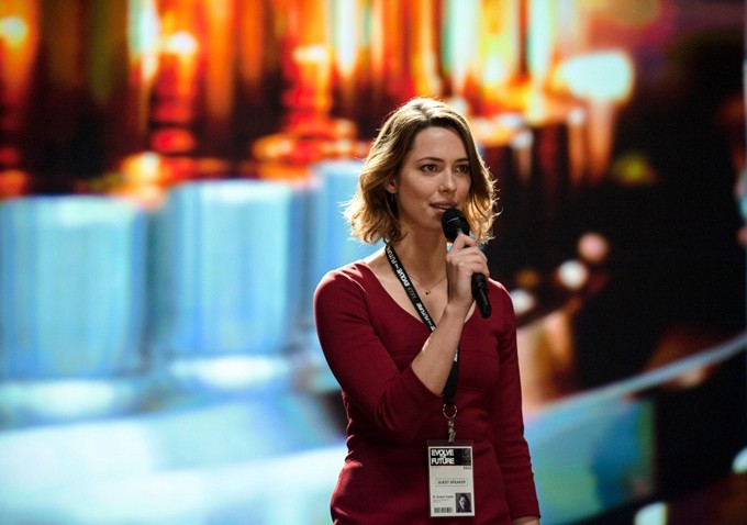 Rebecca Hall stars as Evelyn Caster in Warner Bros. Pictures' Transcendence (2014)