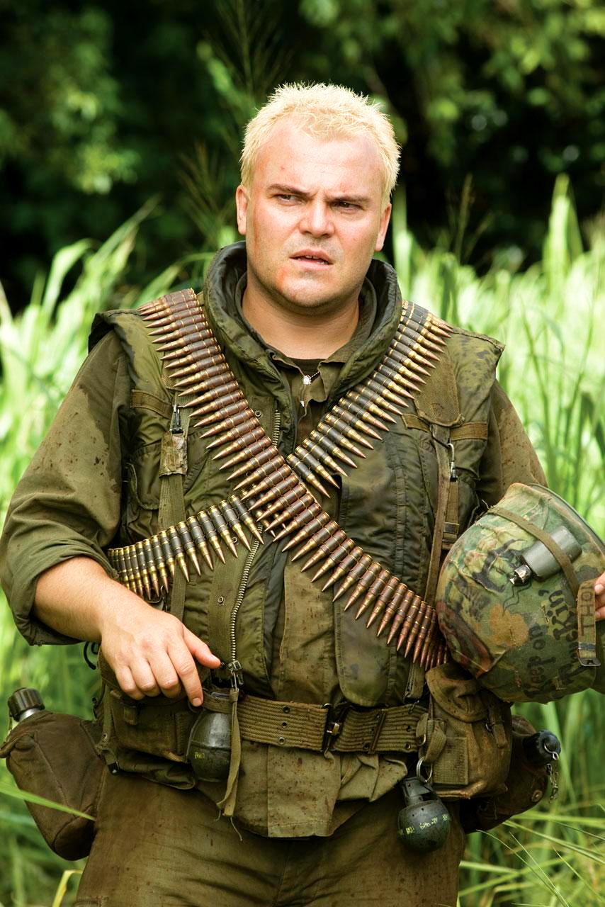 Jack Black stars as Jeff Portnoy in DreamWorks Pictures' Tropic Thunder (2008)