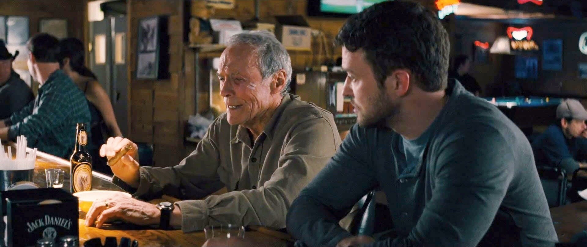 Clint Eastwood stars as Gus and Justin Timberlake stars as Johnny Flanagan in Warner Bros. Pictures' Trouble with the Curve (2012)