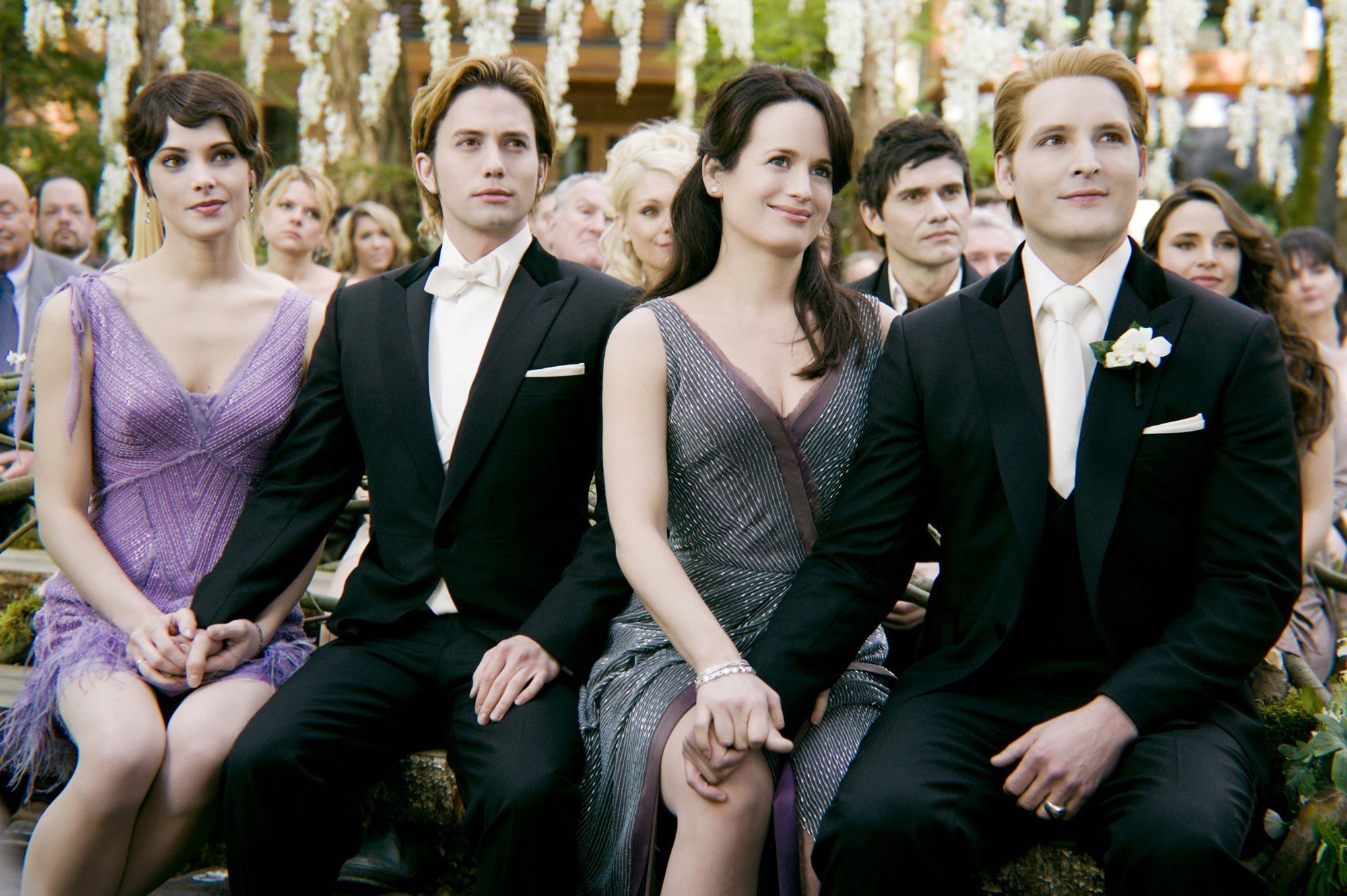 Ashley Greene, Jackson Rathbone, Elizabeth Reaser and Peter Facinelli in Summit Entertainment's The Twilight Saga's Breaking Dawn Part I (2011)