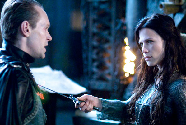 Steven Mackintosh stars as Andreas Tanis and Rhona Mitra stars as Sonja in Screen Gems' Underworld: Rise of the Lycans (2009)