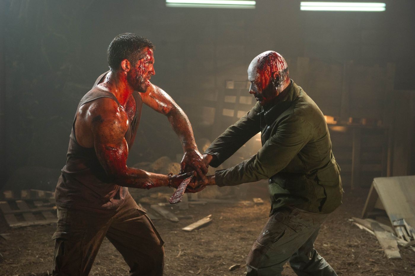Scott Adkins stars as John and Jean-Claude Van Damme stars as Luc Deveraux in Magnet Releasing's Universal Soldier: Day of Reckoning (2012)