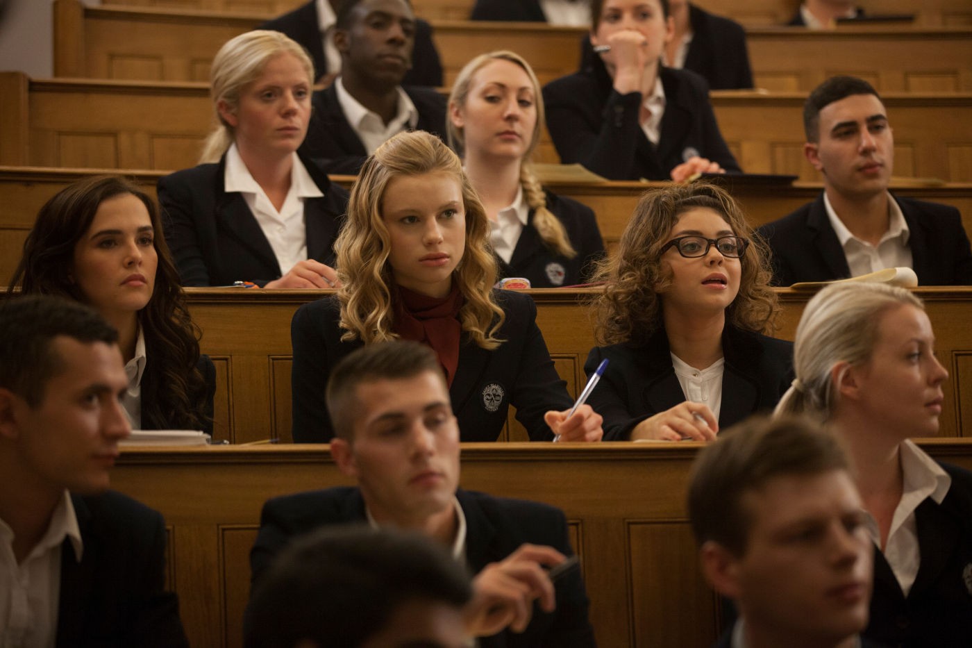 Zoey Deutch, Lucy Fry and Sarah Hyland in The Weinstein Company's Vampire Academy (2014)