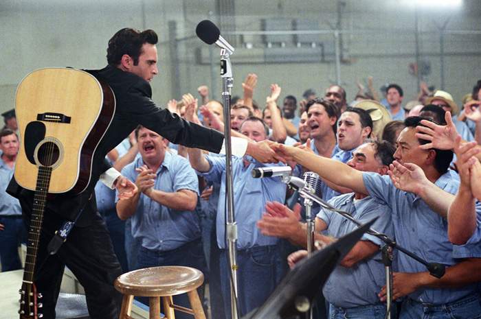 Joaquin Phoenix as Johnny Cash in The 20th Century Fox' Walk the Line (2005)