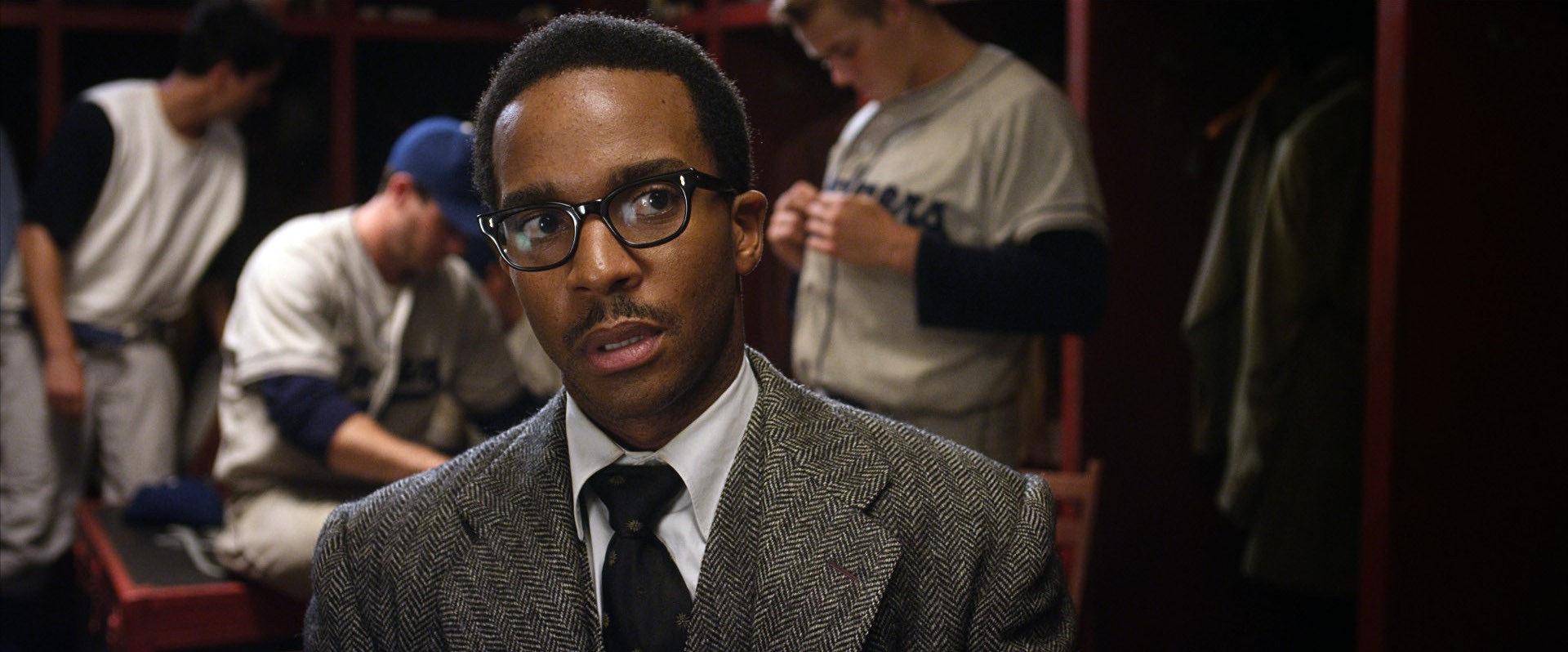 Andre Holland stars as Wendell Smith in Warner Bros. Pictures' 42 (2013)