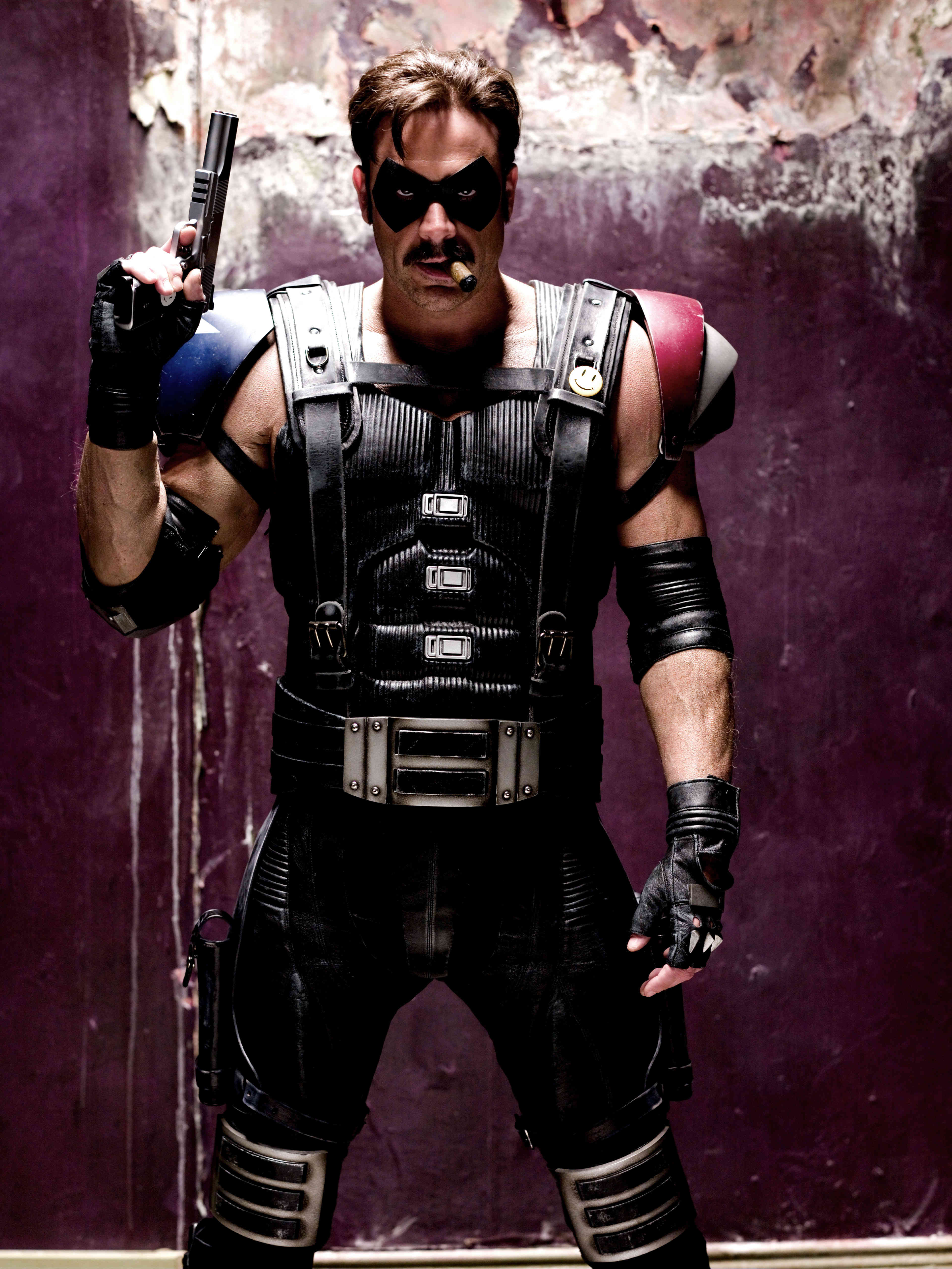 Jeffrey Dean Morgan stars as Edward Blake, aka The Comedian in Warner Bros Films' Watchmen (2009)