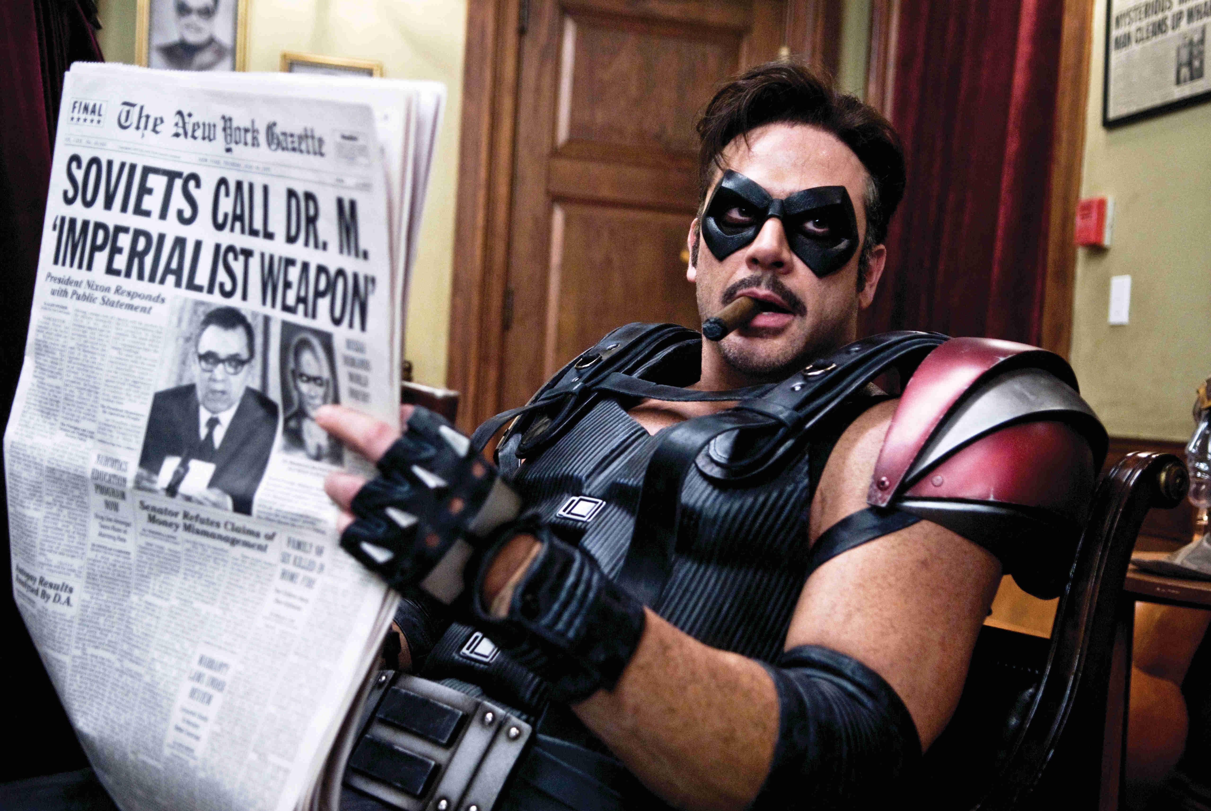 Jeffrey Dean Morgan stars as Edward Blake, aka The Comedian in Warner Bros Films' Watchmen (2009)