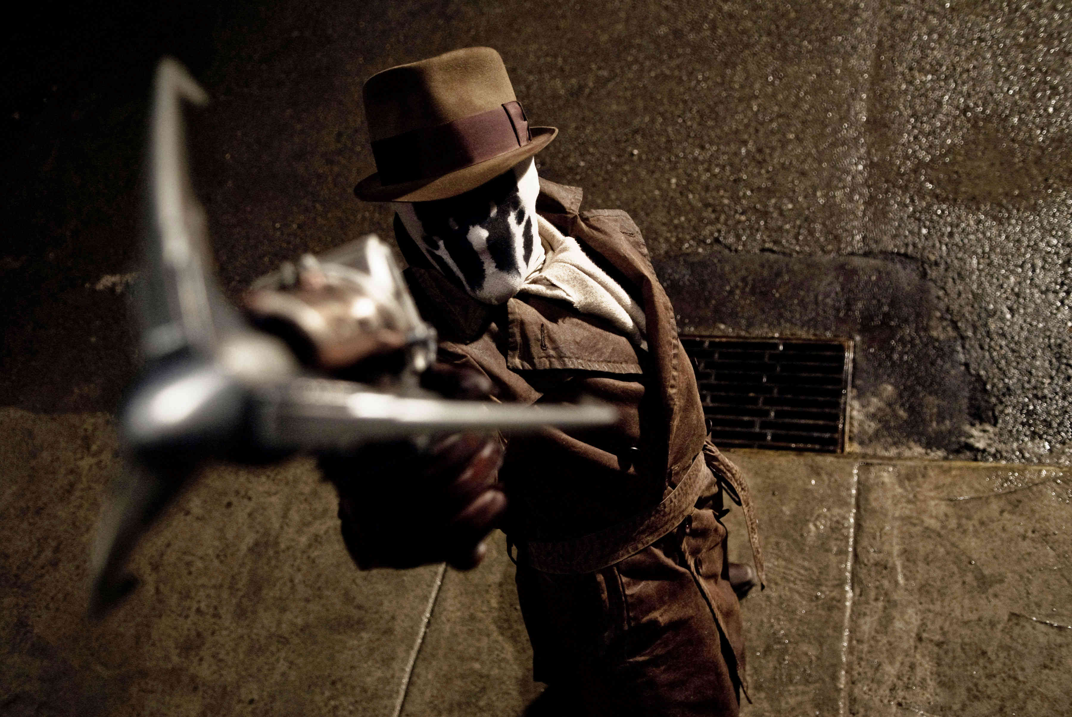 Jackie Earle Haley as Walter Kovacs, aka Rorschach in Warner Bros Films' Watchmen (2009)